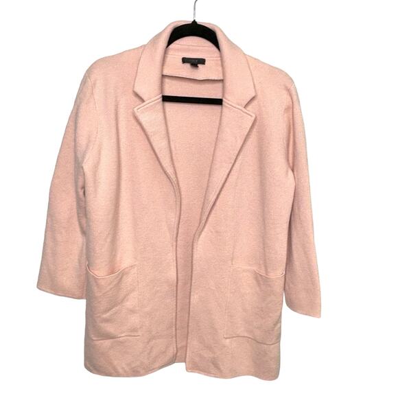 J Crew Sophie Open Front Sweater Blazer Wool Blend Blush S - Picture 1 of 10